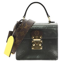 Louis Vuitton Spring Street NM Handbag Monogram Vernis with Monogram Canvas  and Epi Leather Black 2206061