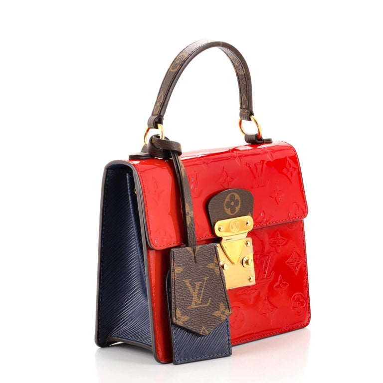 Louis Vuitton Spring Street Handbag Purse NM Vernis Monogram Authentic