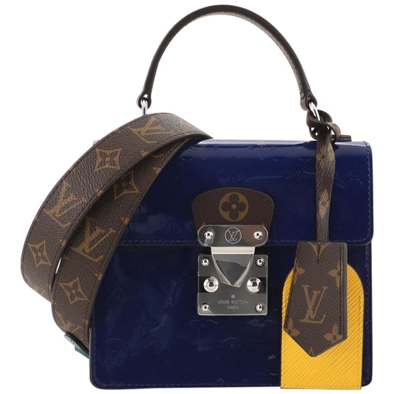 Louis Vuitton Spring Street NM Handbag Monogram Vernis with Monogram Canv