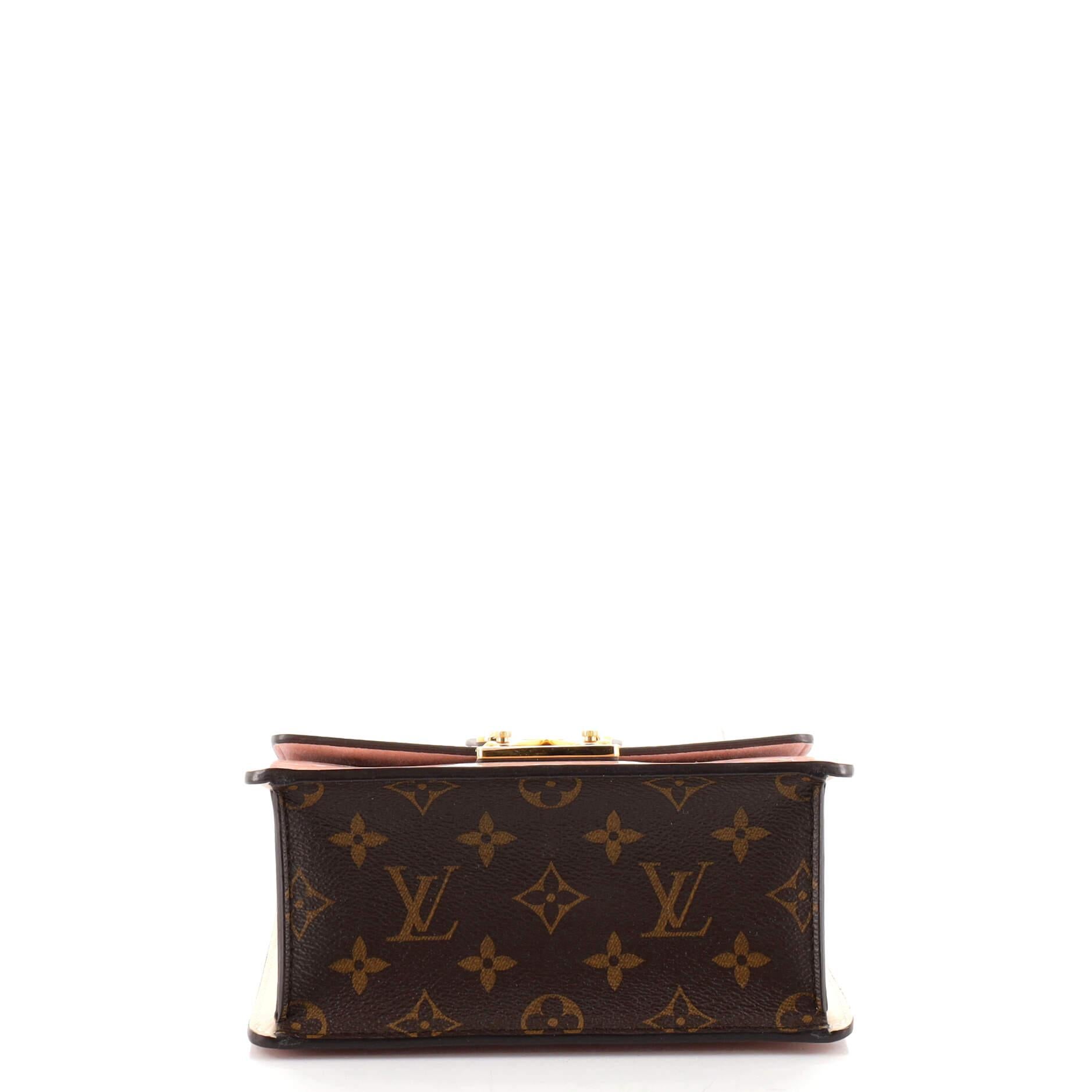 Louis Vuitton Spring Street NM Handtasche Monogramm Vernis mit Monogramm Segeltuch für Damen oder Herren