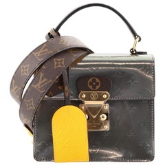 Louis Vuitton Spring Street NM Handtasche Monogramm Vernis mit Monogramm Segeltuch