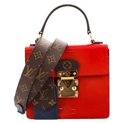 Louis Vuitton Spring Street NM Handtasche Monogramm Vernis mit Monogramm Segeltuch