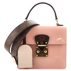 Louis Vuitton Spring Street NM Handbag Monogram Vernis with Monogram Canvas 