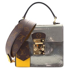 Louis Vuitton Spring Street NM Handbag Monogram Vernis with Monogram Canvas