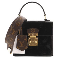 Louis Vuitton Spring Street NM Handtasche Monogramm Vernis mit Monogramm Segeltuch