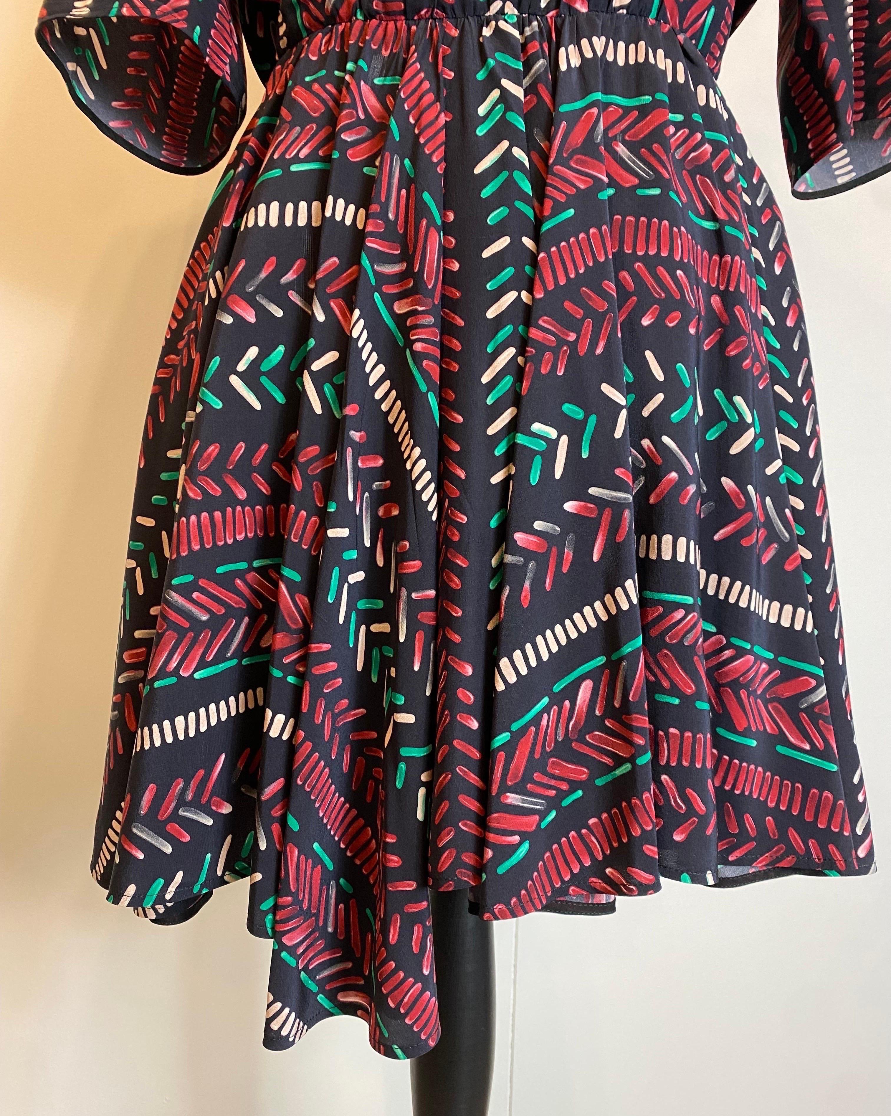 Louis Vuitton Spring Summer 2016 print mini Dress In Excellent Condition For Sale In Carnate, IT
