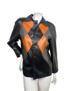 Louis Vuitton Spring Summer 2023 RARE Runway Leather Intarsia Jacket – NWT FR 36