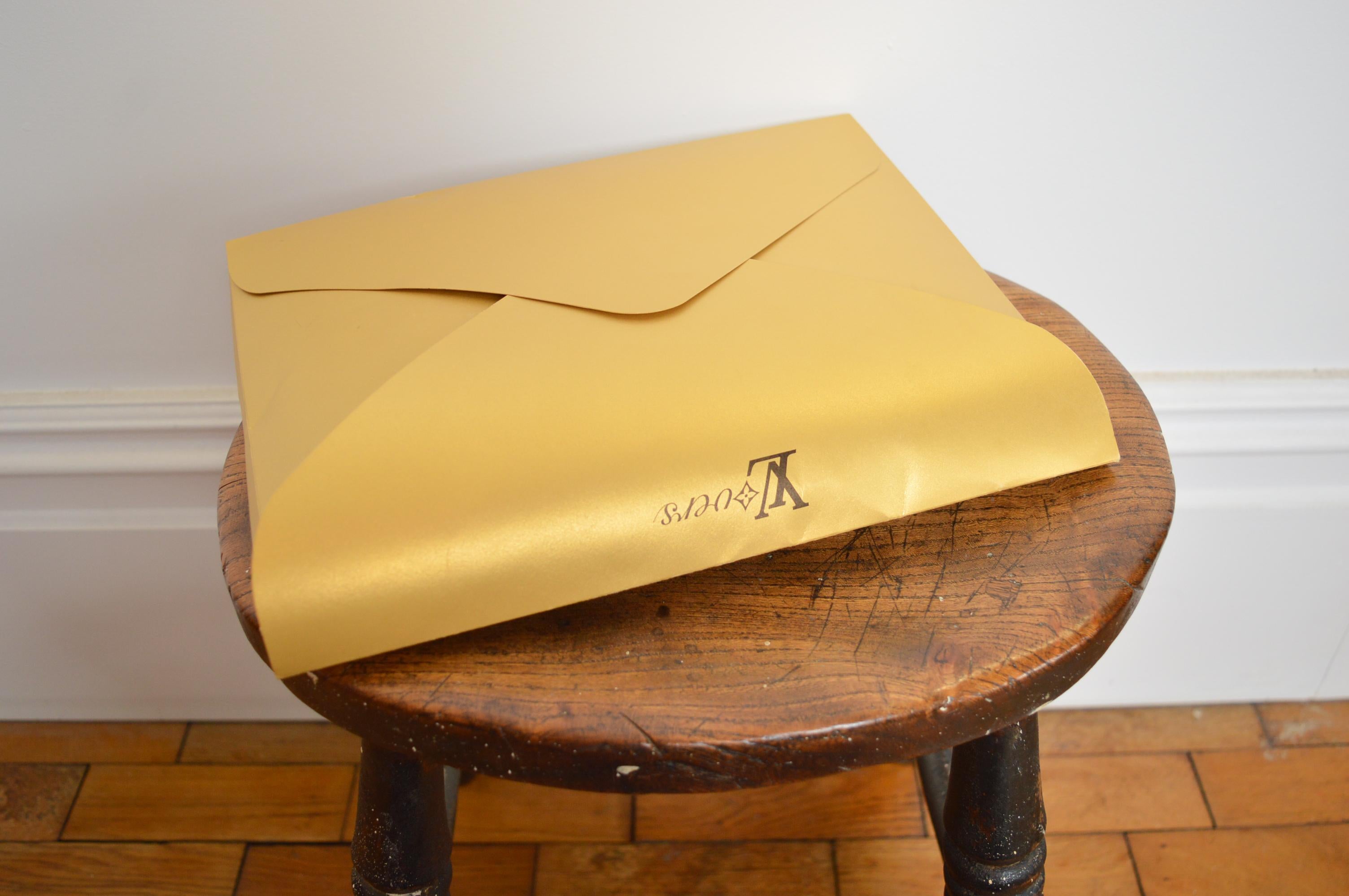 LOUIS VUITTON Spring Summer 2024 Show Invitation - Gold Souvenir Festival Poncho For Sale 10