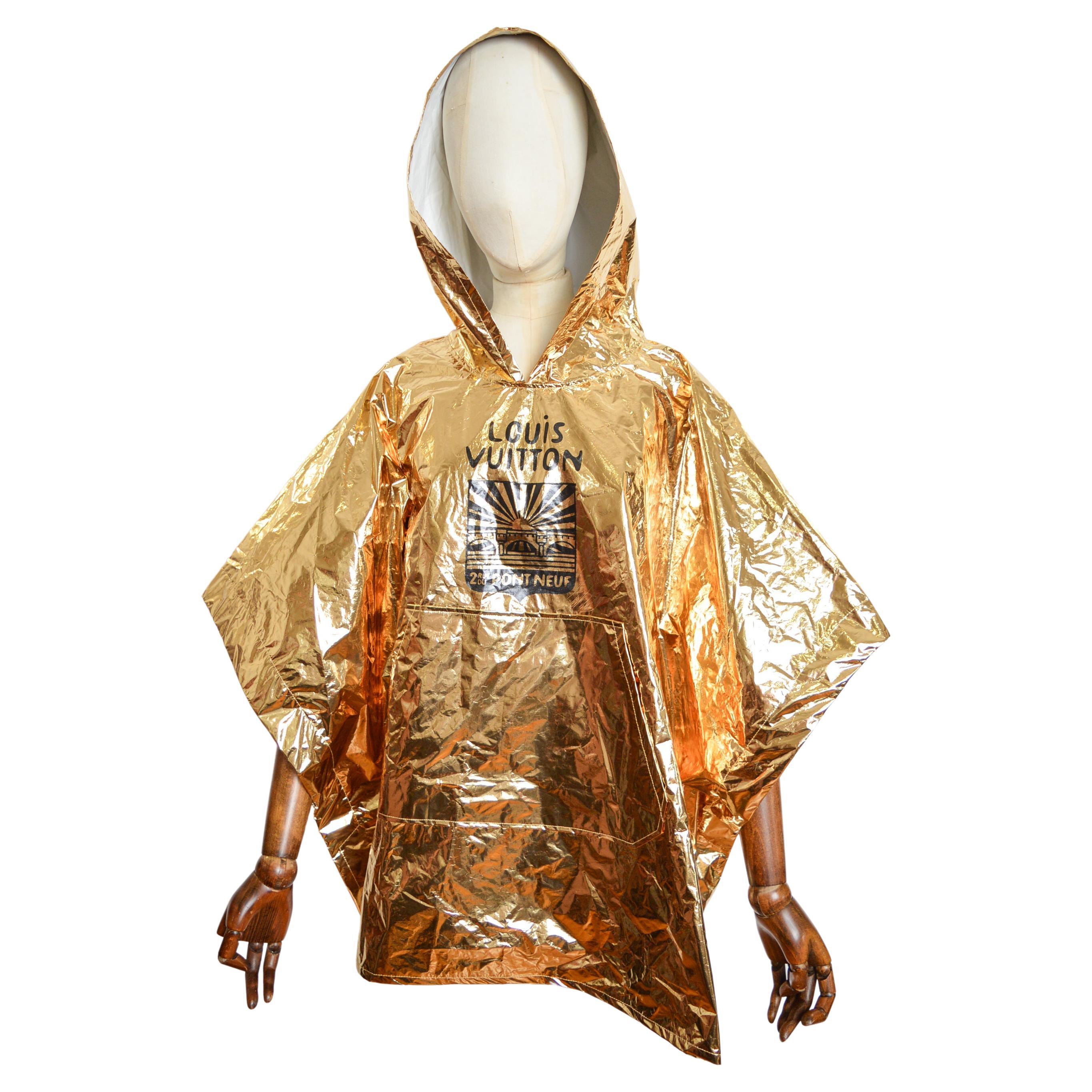 LOUIS VUITTON Spring Summer 2024 Show Invitation - Gold Souvenir Festival Poncho For Sale