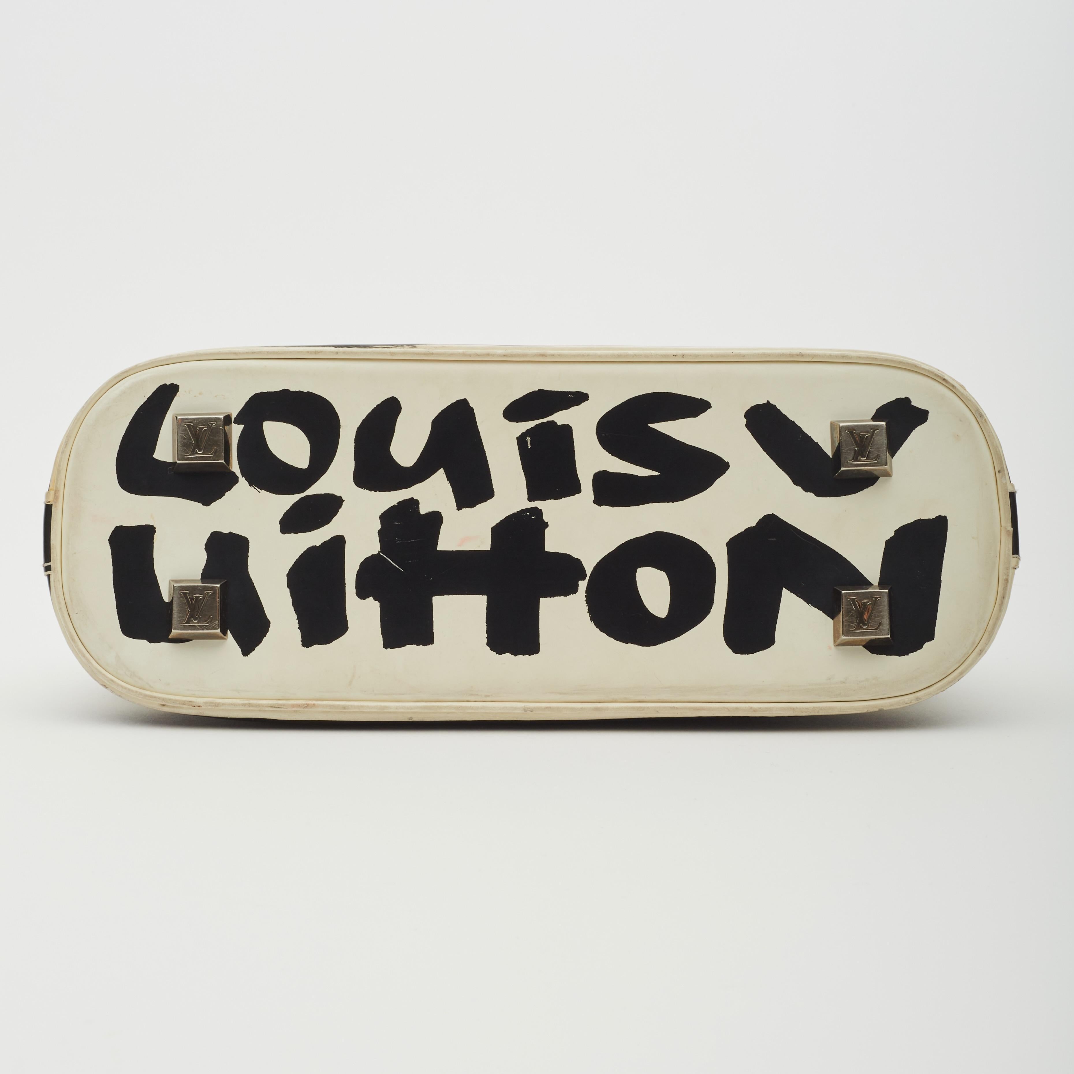 Louis Vuitton Sprouse Black White Graffiti Alma PM Handbag 2