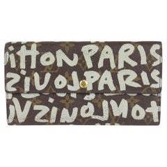 Vintage Louis Vuitton Sprouse Monogram Graffiti Porte Tresor Sarah Long Flap Wallet