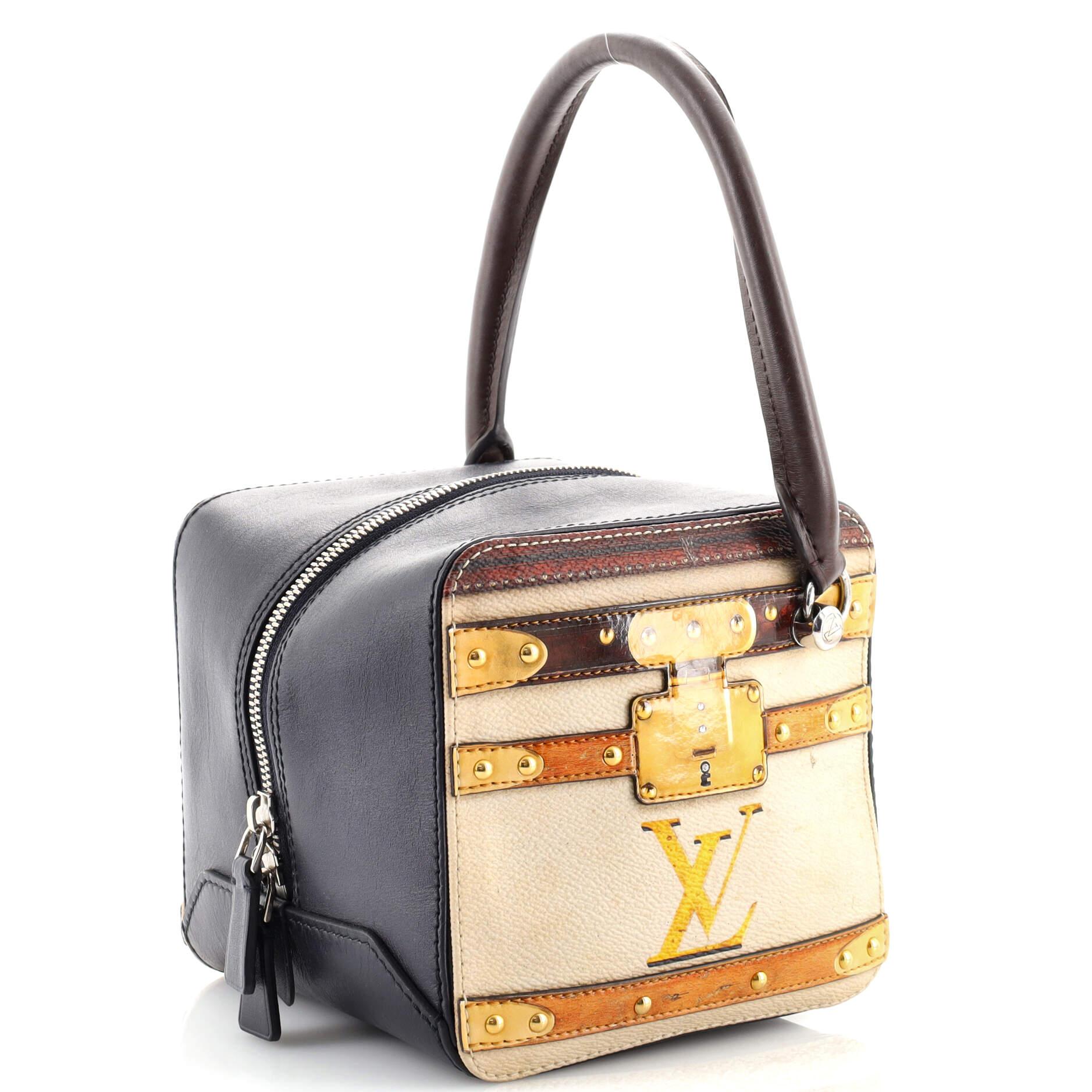 Louis Vuitton Square Bag Limited Edition Time Trunk Canvas at 1stDibs
