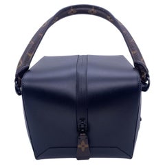 Louis Vuitton Square Bag Monogram Canvas Black Cube Handbag Origin France