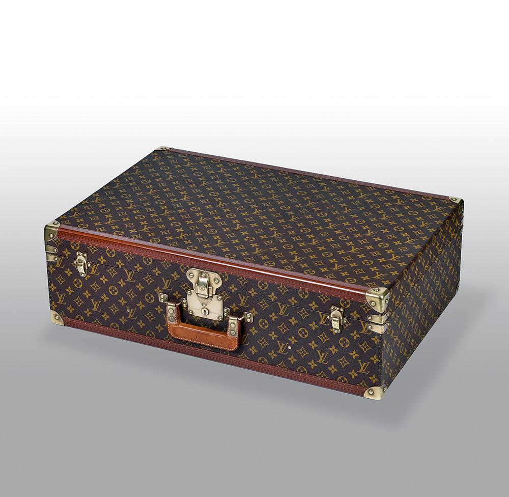 Late 20th Century Louis Vuitton Square Handled Alzer 70 Trunk