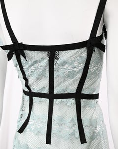 Louis Vuitton SS 2003 Runway Floral Lace Dress with Bows