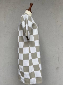 Louis Vuitton SS13 midi beige check dress