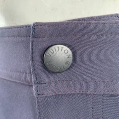 LOUIS VUITTON SS19 Size 34 Navy Blue Polyester Utility Casual Pants