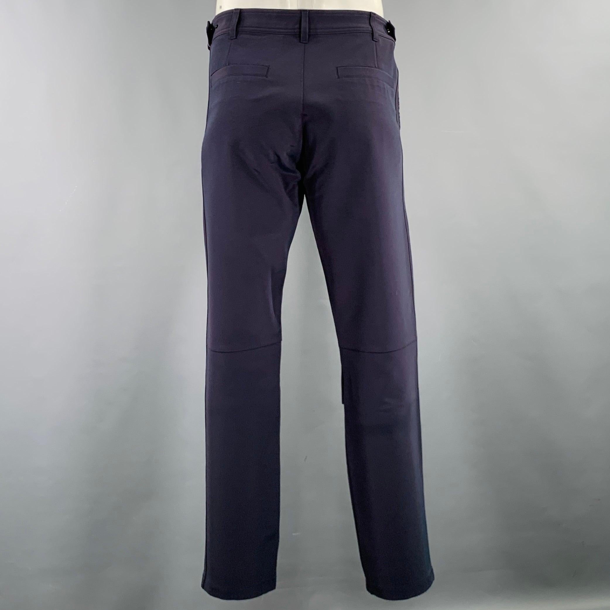 Noir LOUIS VUITTON SS19 Taille 34 - Pantalon casual utilitaire bleu marine en polyester en vente