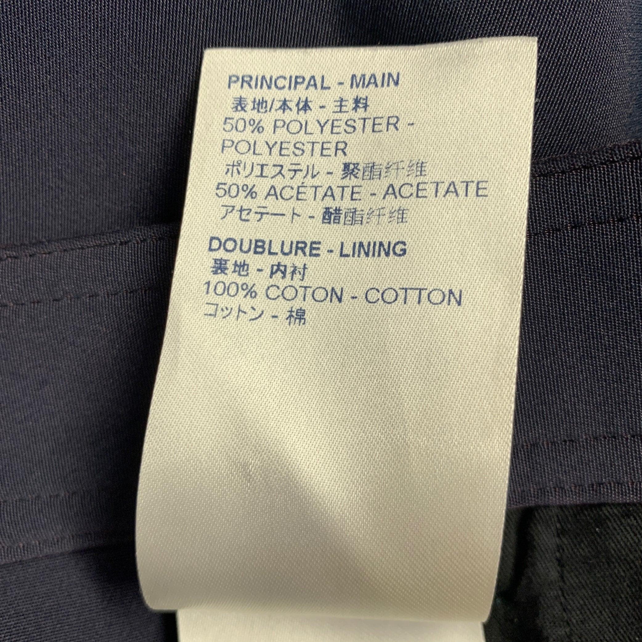 LOUIS VUITTON SS19 Taille 34 - Pantalon casual utilitaire bleu marine en polyester en vente 3