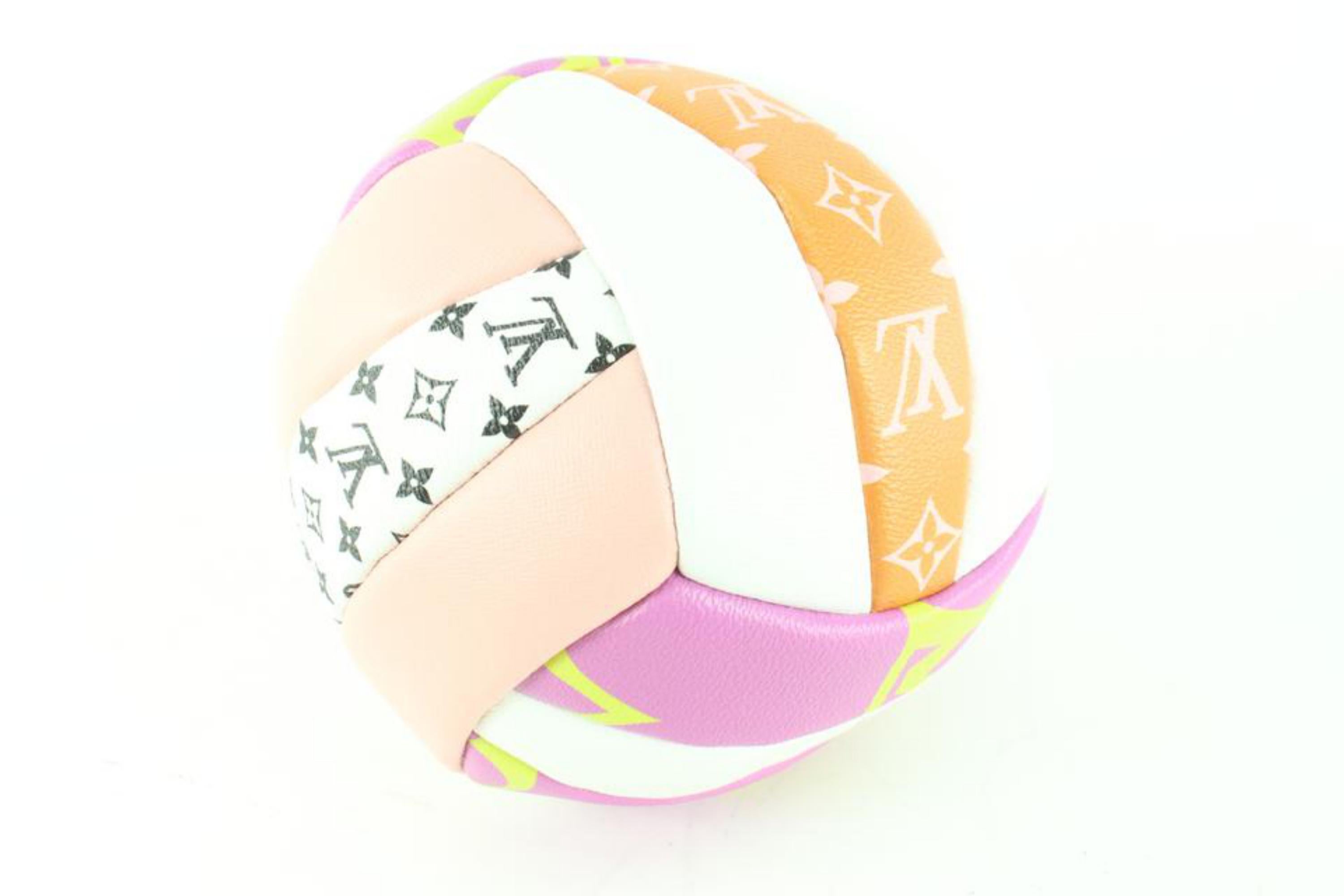 Gray Louis Vuitton SS20 Limited Pink x Orange Monogram Giant Volleyball 39lk62s For Sale