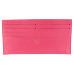 Louis Vuitton SS22 Hot Pink Fuchsia Felicie Insert Long Card Holder 51lz55s
