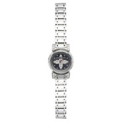 Louis Vuitton Montre-bracelet Tambour Bijou en acier inoxydable et diamants, pour femmes, 18 mm