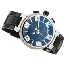 Louis Vuitton Stainless Steel Tambour Digital Men's Watch