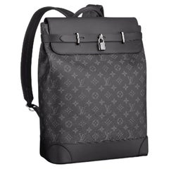 Louis Vuitton Steamer Backpack Black Monogram Eclipse Coated Canvas