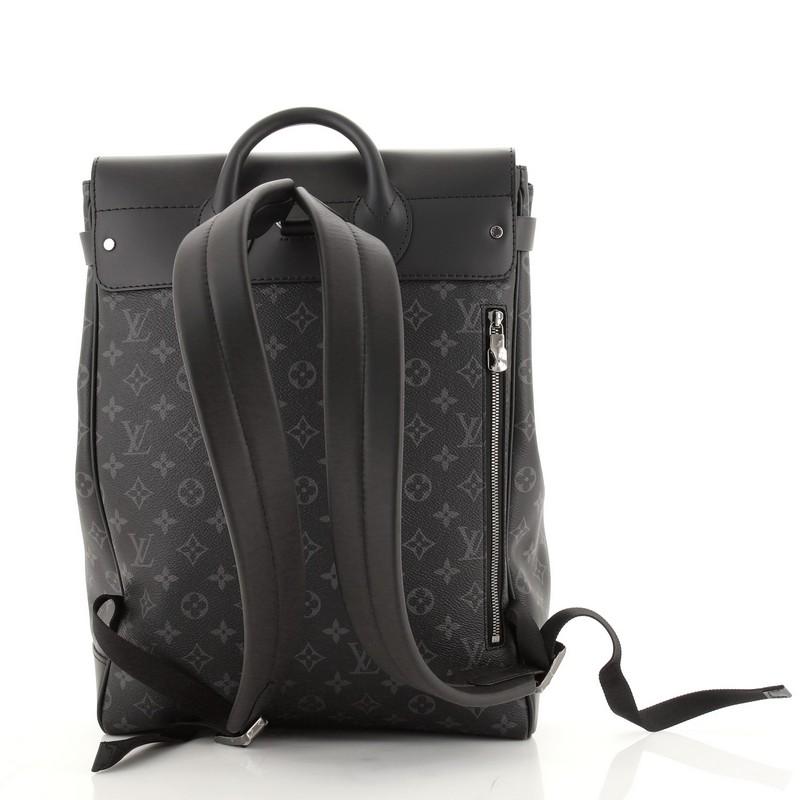 Louis Vuitton Steamer Backpack Monogram Eclipse Canvas In Good Condition In NY, NY