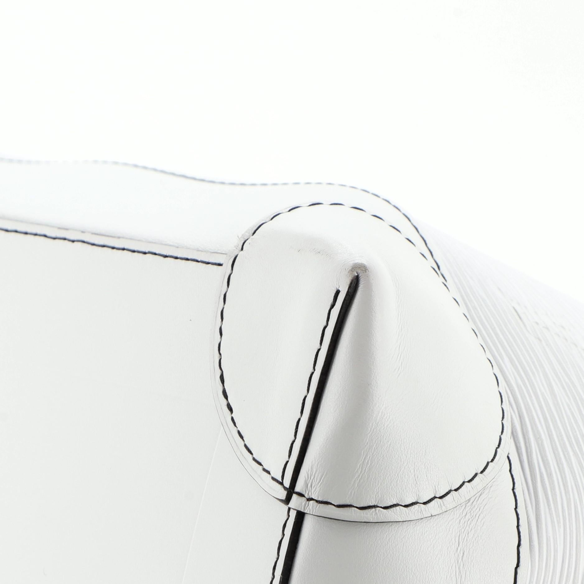Gray Louis Vuitton Steamer Bag Epi Leather PM