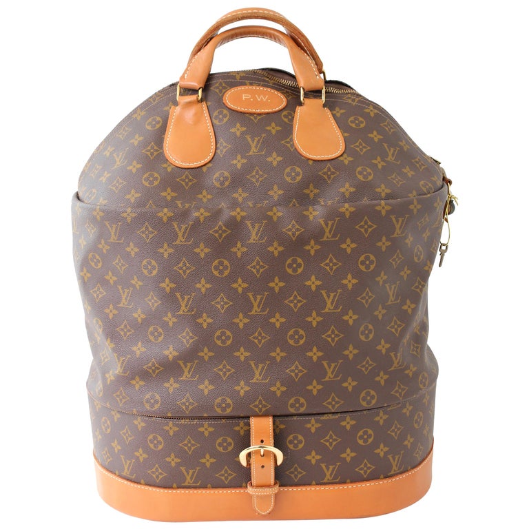 Louis Vuitton Steamer Bag Large Monogram Travel Tote Keepall Neiman Marcus 70s For Sale at 1stdibs