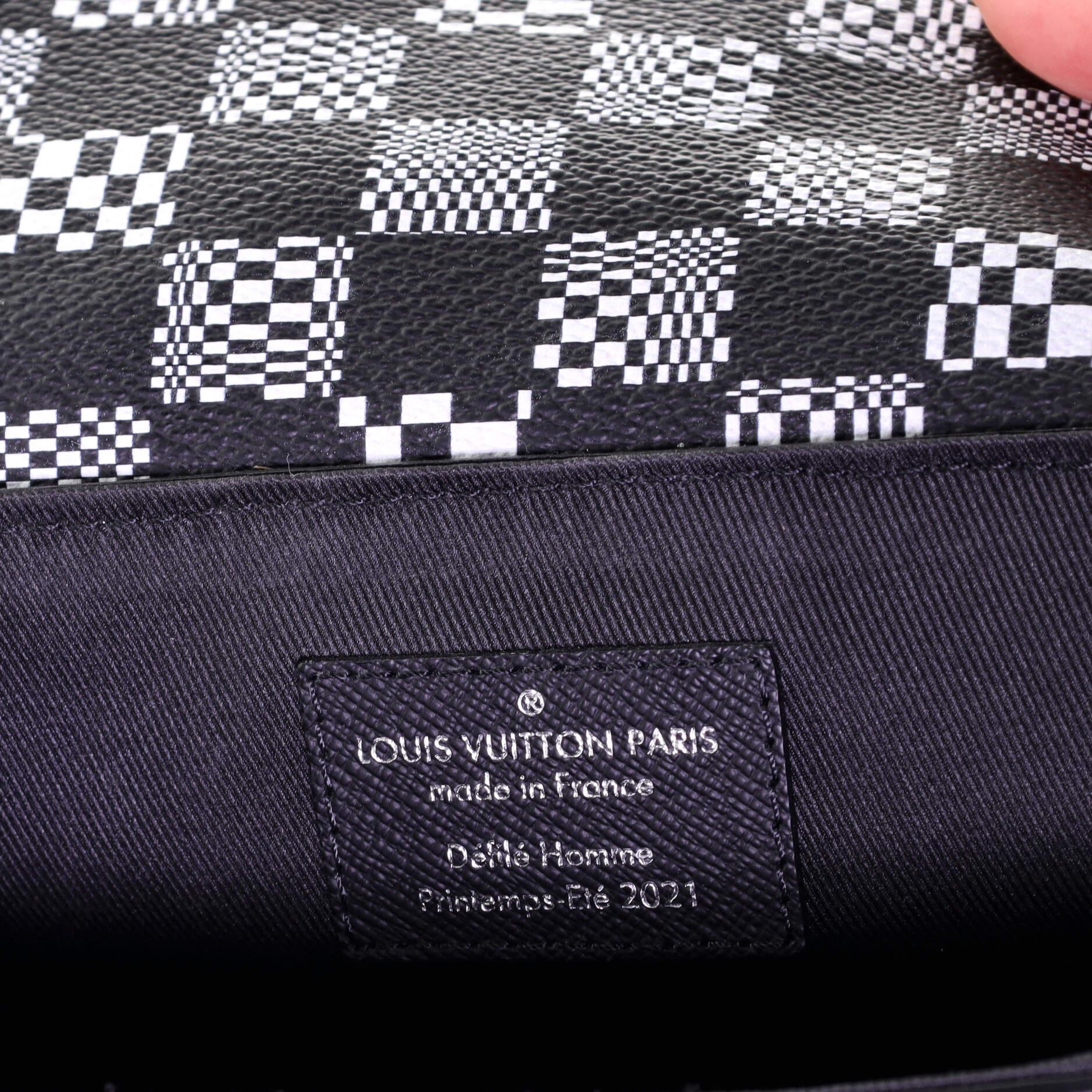 Louis Vuitton Steamer Bag Limited Edition Distorted Damier XS In Good Condition In NY, NY