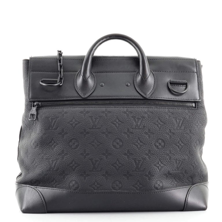 Steamer leather travel bag Louis Vuitton Black in Leather - 37032195