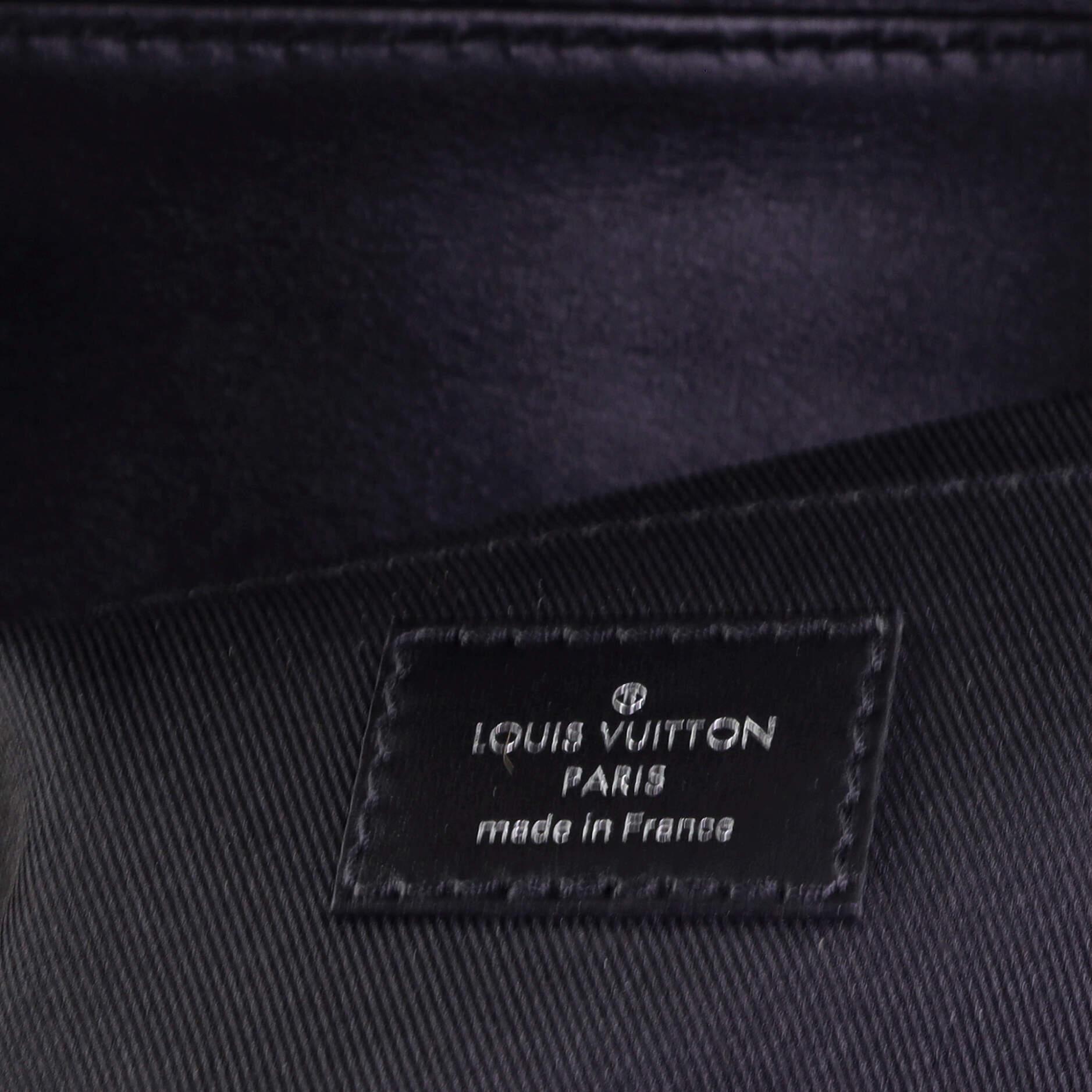  Louis Vuitton - Sac à vapeur Monogramme Taurillon en cuir PM Unisexe 