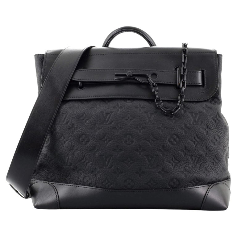 Louis Vuitton Steamer Wearable Wallet Monogram Taurillon Leather Black  213721192