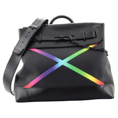 Louis Vuitton Steamer Bag Rainbow Taiga Leather PM