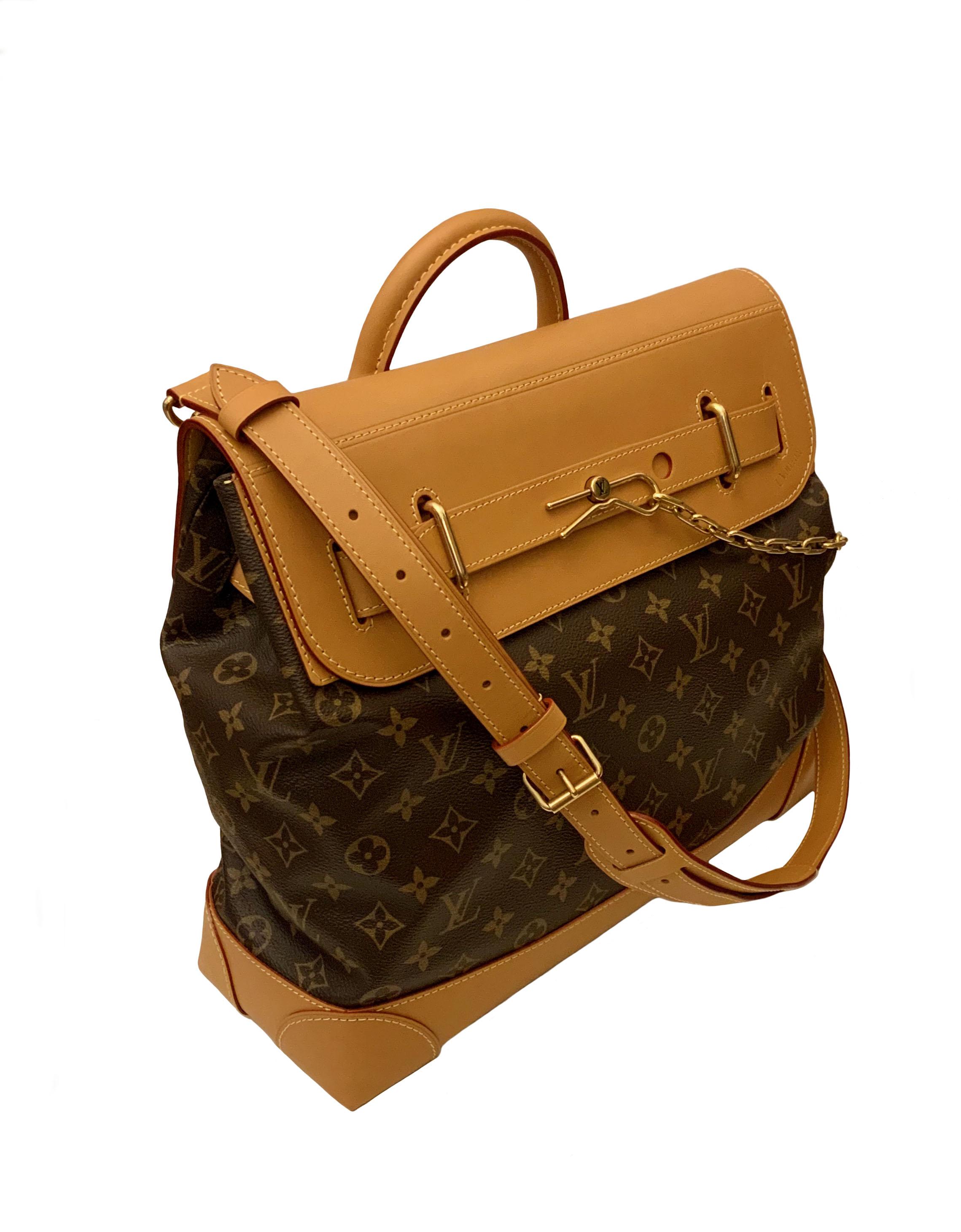 Marron Sac Louis Vuitton Steamer PM Monogramme