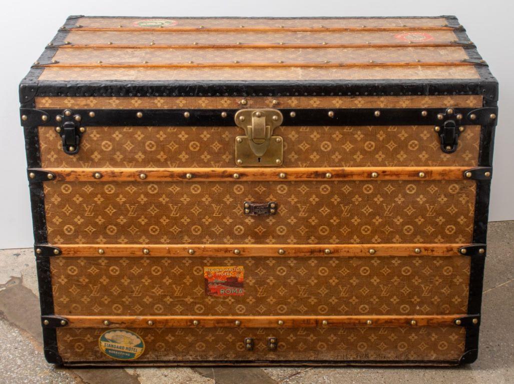 Louis Vuitton Steamer Trunk, Early 20th C. For Sale 5