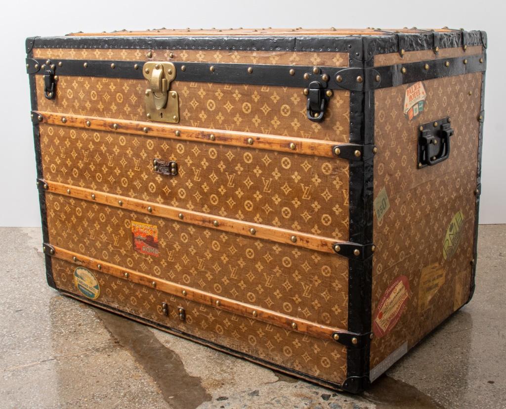French Provincial Louis Vuitton Steamer Trunk, Early 20th C. For Sale