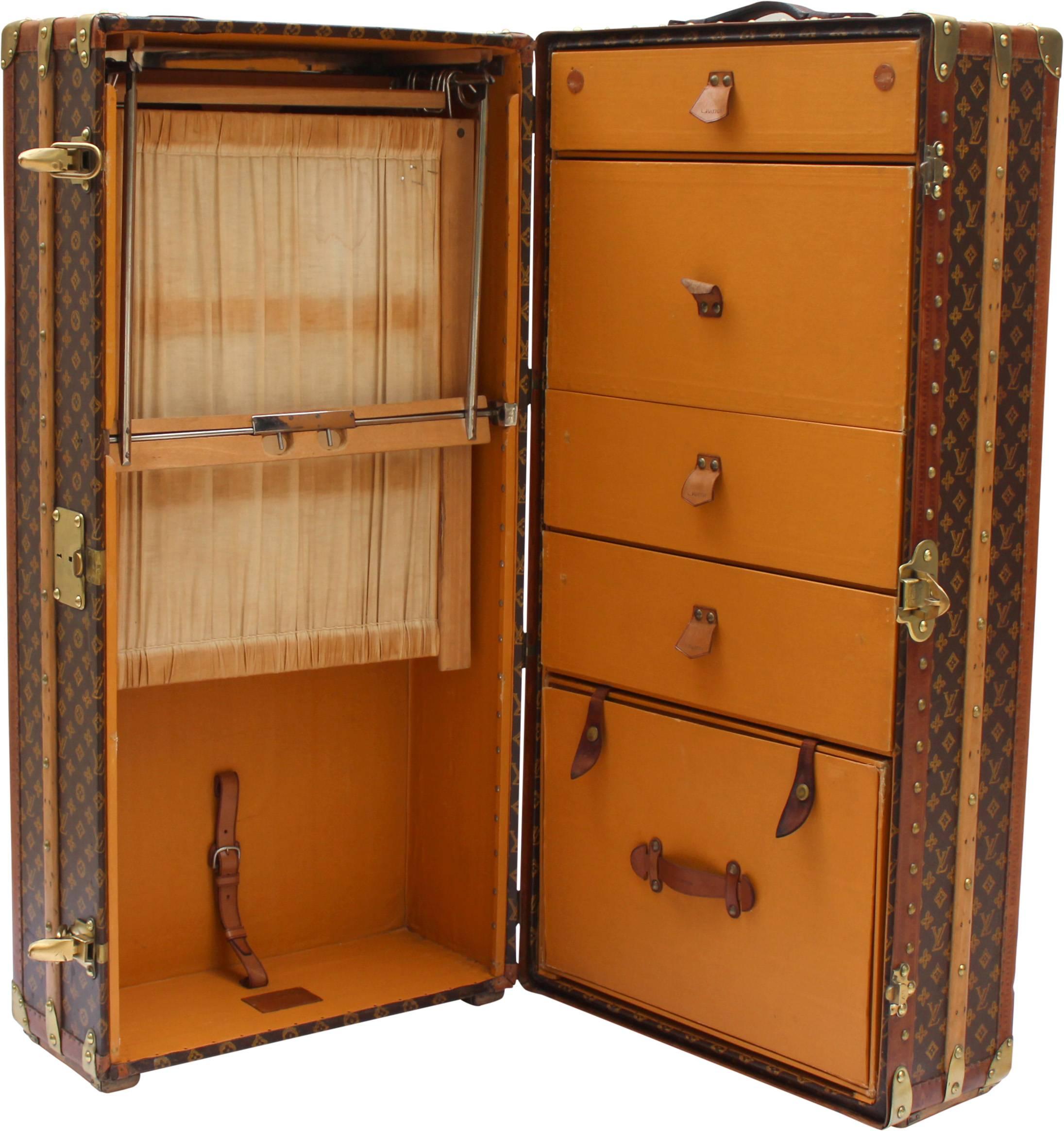 French Louis Vuitton Steamer Trunk For Sale