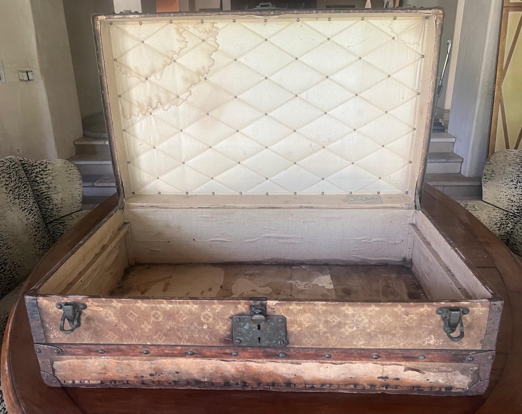 French Provincial Louis Vuitton Steamer Trunk in Monogram Canvas, France, c. 1920's