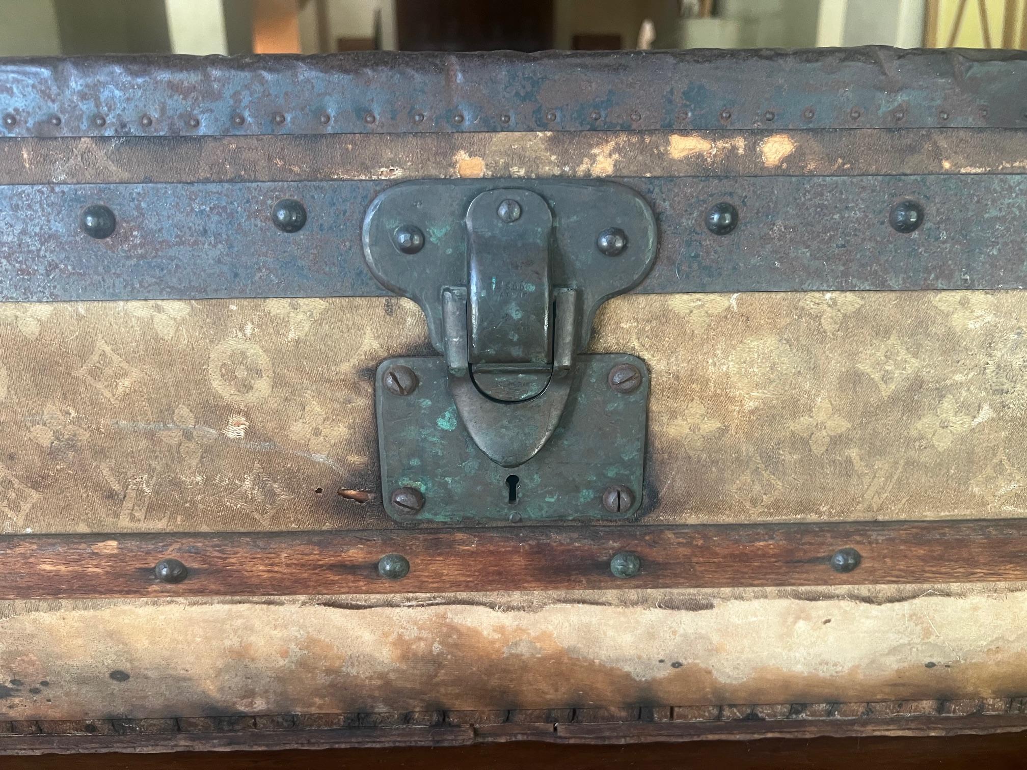 Early 20th Century Louis Vuitton Steamer Trunk in Monogram Canvas, France, c. 1920's