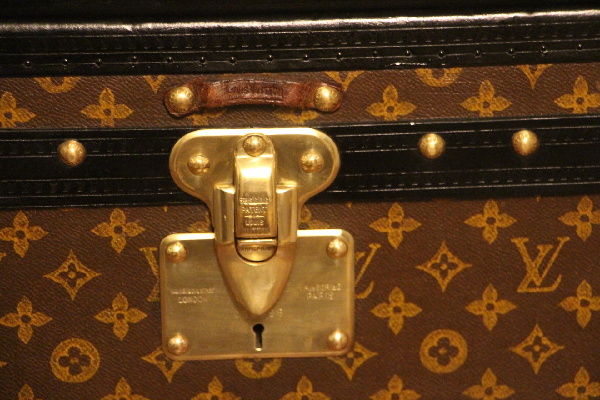 Mid-20th Century Louis Vuitton Steamer Trunk, Louis Vuitton Cube Trunk, Louis Vuitton Trunk