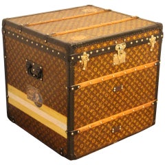 Vintage Louis Vuitton Steamer Trunk, Louis Vuitton Cube Trunk, Louis Vuitton Trunk