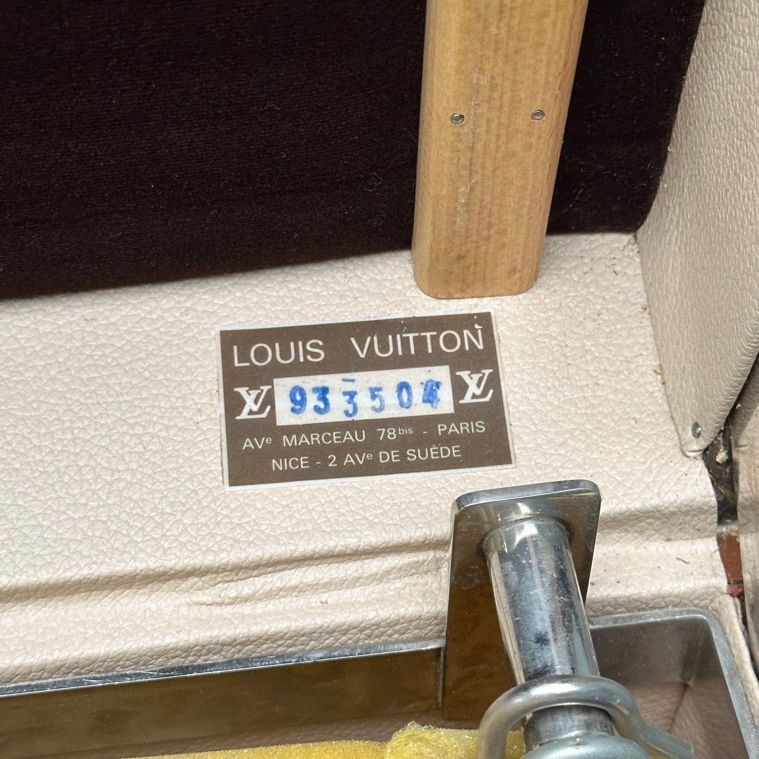 Louis Vuitton, malle à vapeur, toile Monogram, cuir, commande spéciale en vente 6