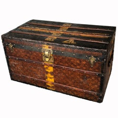 Louis Vuitton Steamer Trunk Monogram Canvas with 3 Insert Trays Early 20th C