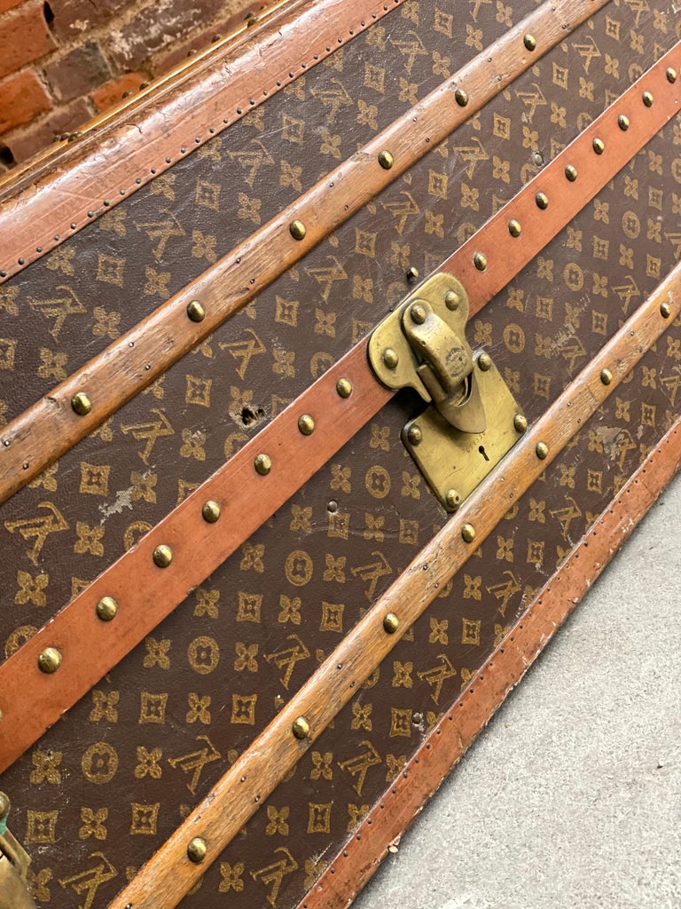 Louis Vuitton Steamer Trunk Wardrobe Trunk Chest France, circa 1920 For Sale at 1stdibs