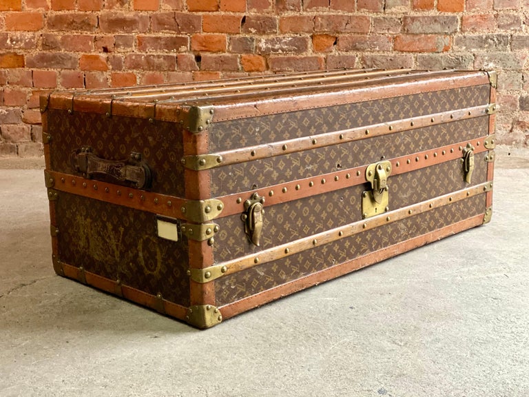 1920s Louis Vuitton monogram wardrobe trunk - Pinth Vintage Luggage