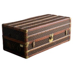 Louis Vuitton Steamer Trunk Wardrobe Trunk Chest France, circa 1920