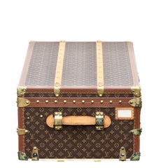 Louis Vuitton Steamer Trunk with Monogram Pattern